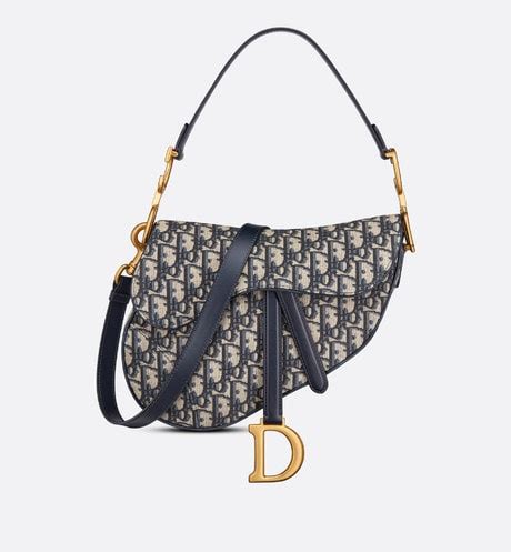 dior saddle bag blue dior oblique jacquard for women|dior saddle pouch with chain.